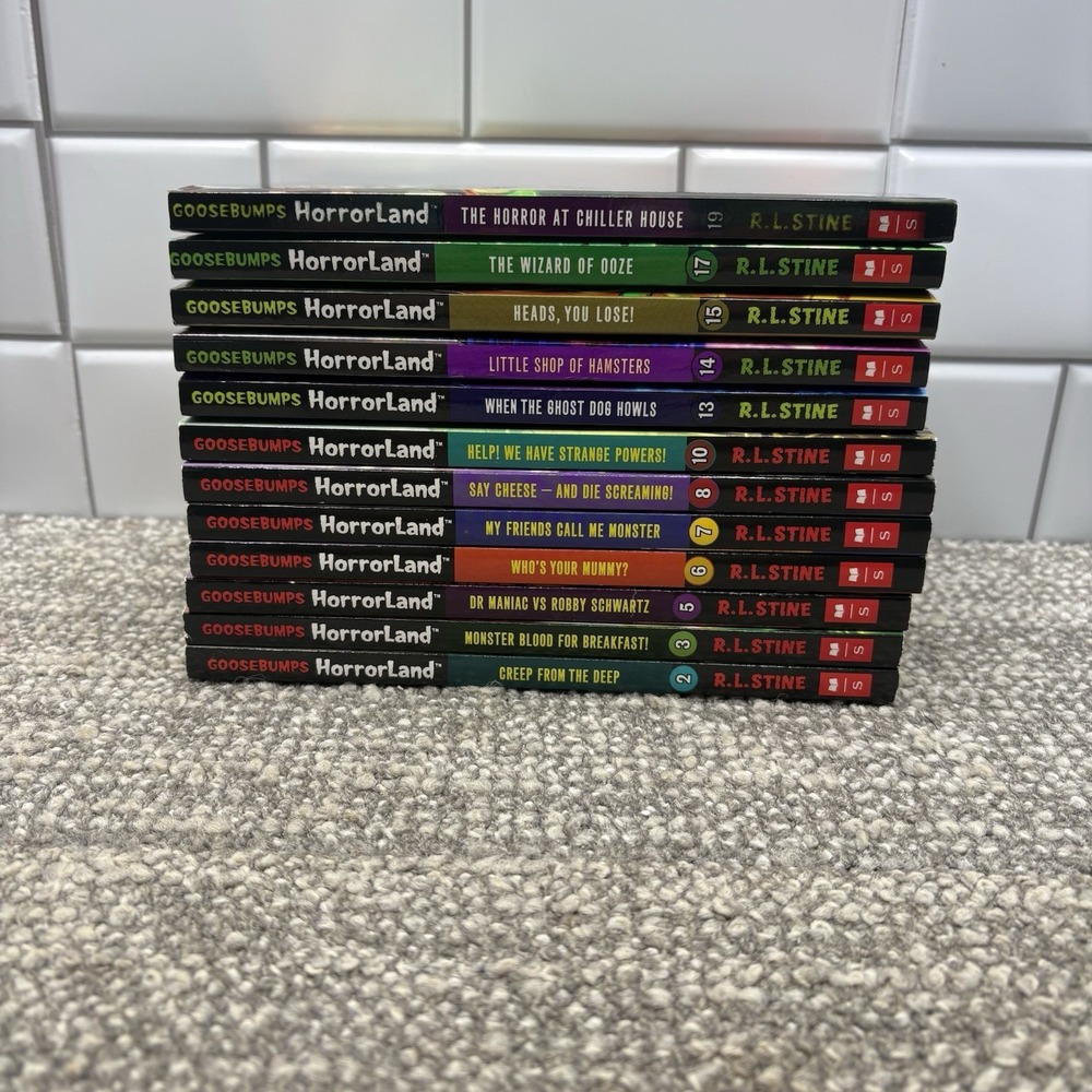 Goosebumps Horror lane Paperback Books Set Of 12 R L Stine Scholastic Literacy